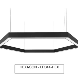 Alternative view of LR044-X - X SHAPE GEOMATRIC SUSPENDED LINEAR PENDANT LIGHT