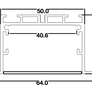 Alternative view of LR046B-50 - RECESSED LINEAR LIGHT 35MM IP44