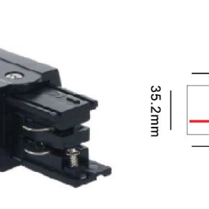 LR061-PL LED Euro Power Connector Left