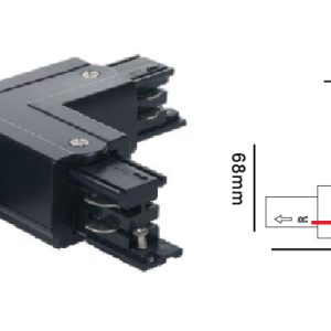 LR061-TL LED Euro T Connector Left