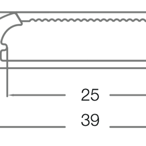 Alternative view of LR203-EX Aluminium Extrusion and Lens